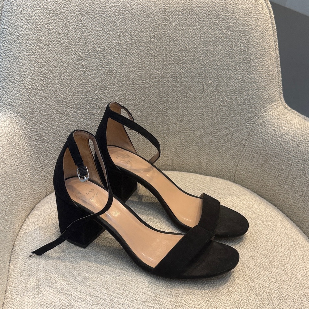 a new day Black Suede Heels - Picture 2 of 3